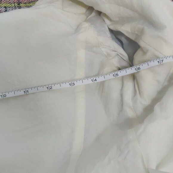 Maje Gray and Yellow Tweed Cropped Blazer, Size 36 β Modern Collarless Design - Picture 8 of 9